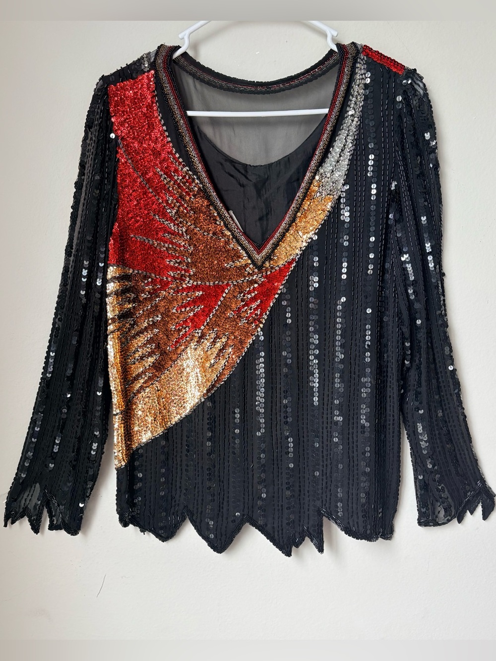 Sho Max Originals vintage 80s women M Black blouses